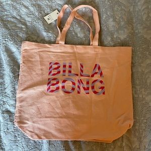 NEW BILLABONG CANVAS TOTE BAG